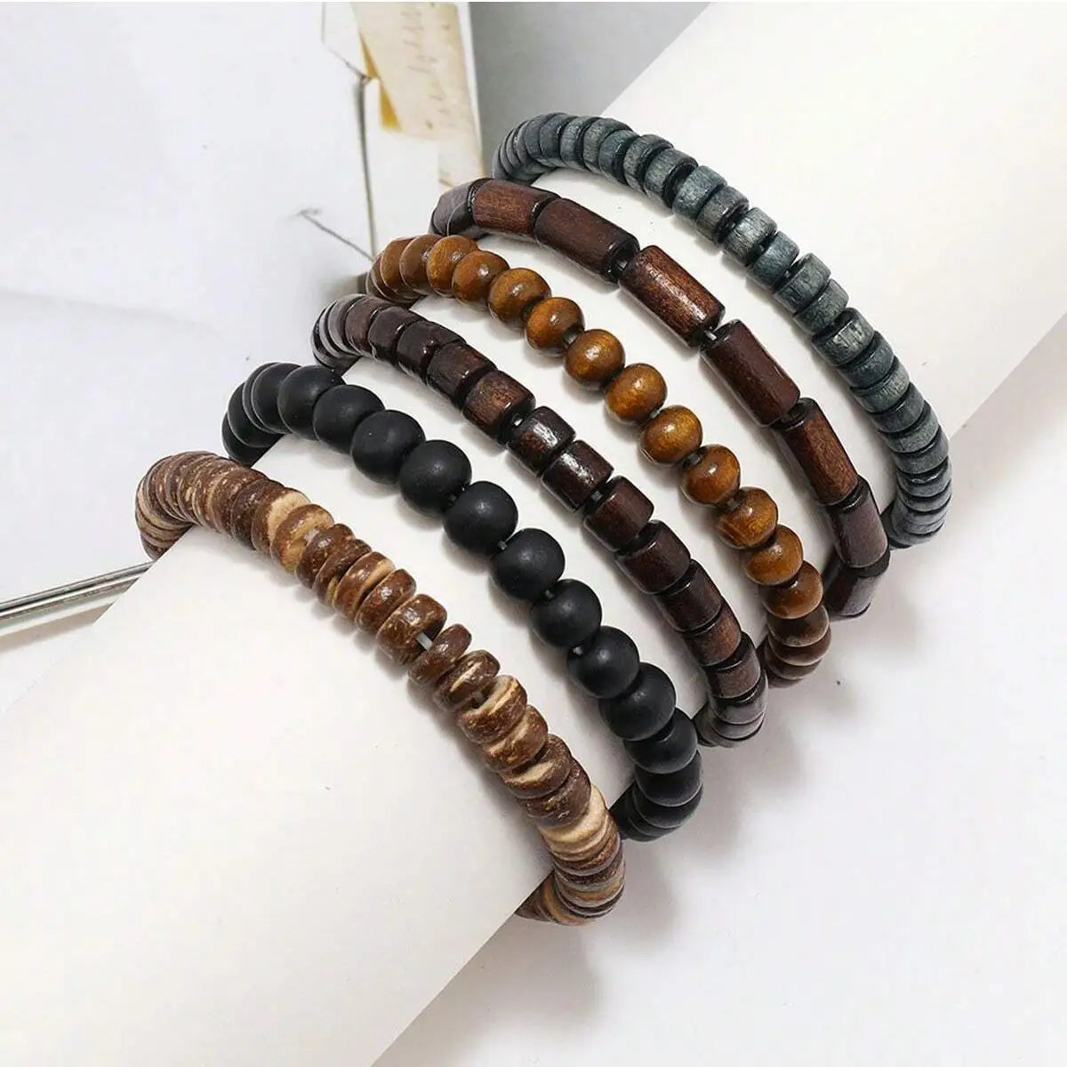 The Cornwall Curated Leather & Wood Set