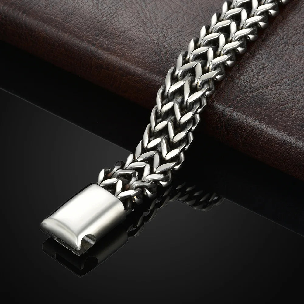 The Greenwich Braided Steel Bracelet