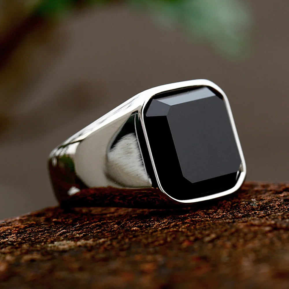 The St. James Black Agate Ring