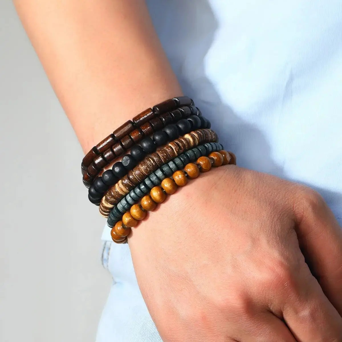 The Cornwall Curated Leather & Wood Set