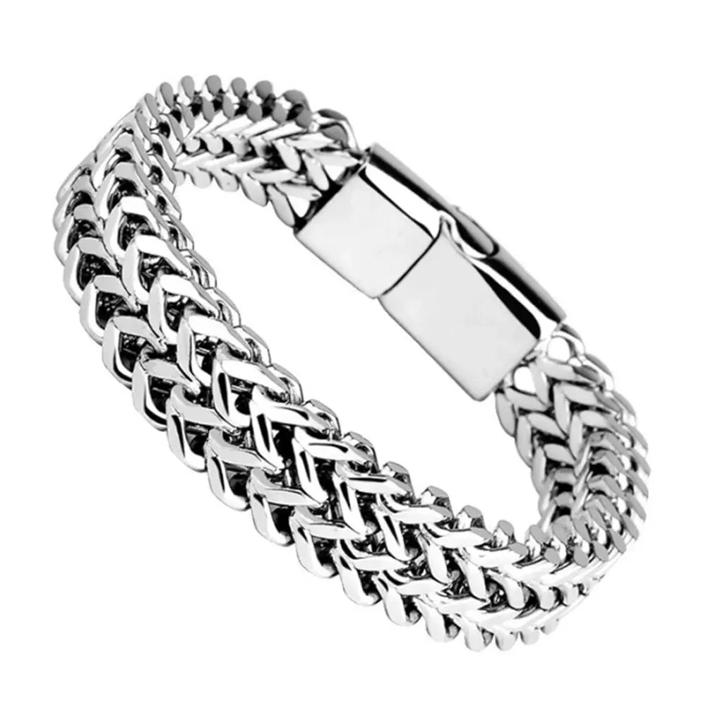 The Greenwich Braided Steel Bracelet