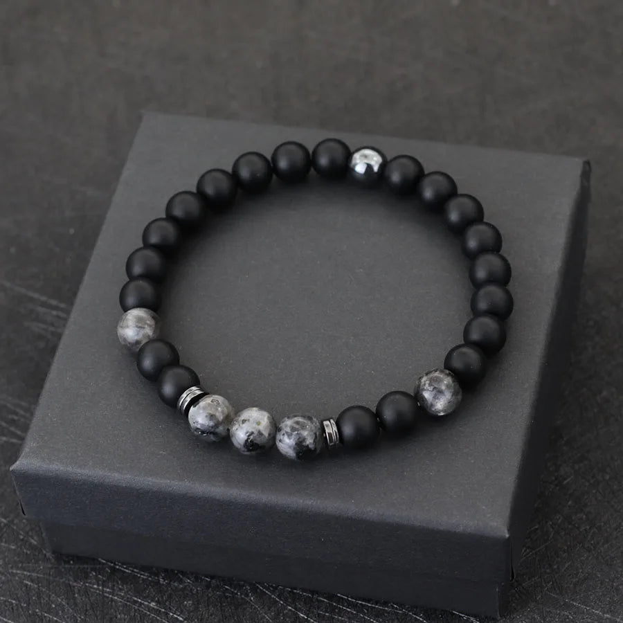 The Mayfair Onyx & Hematite Bracelet
