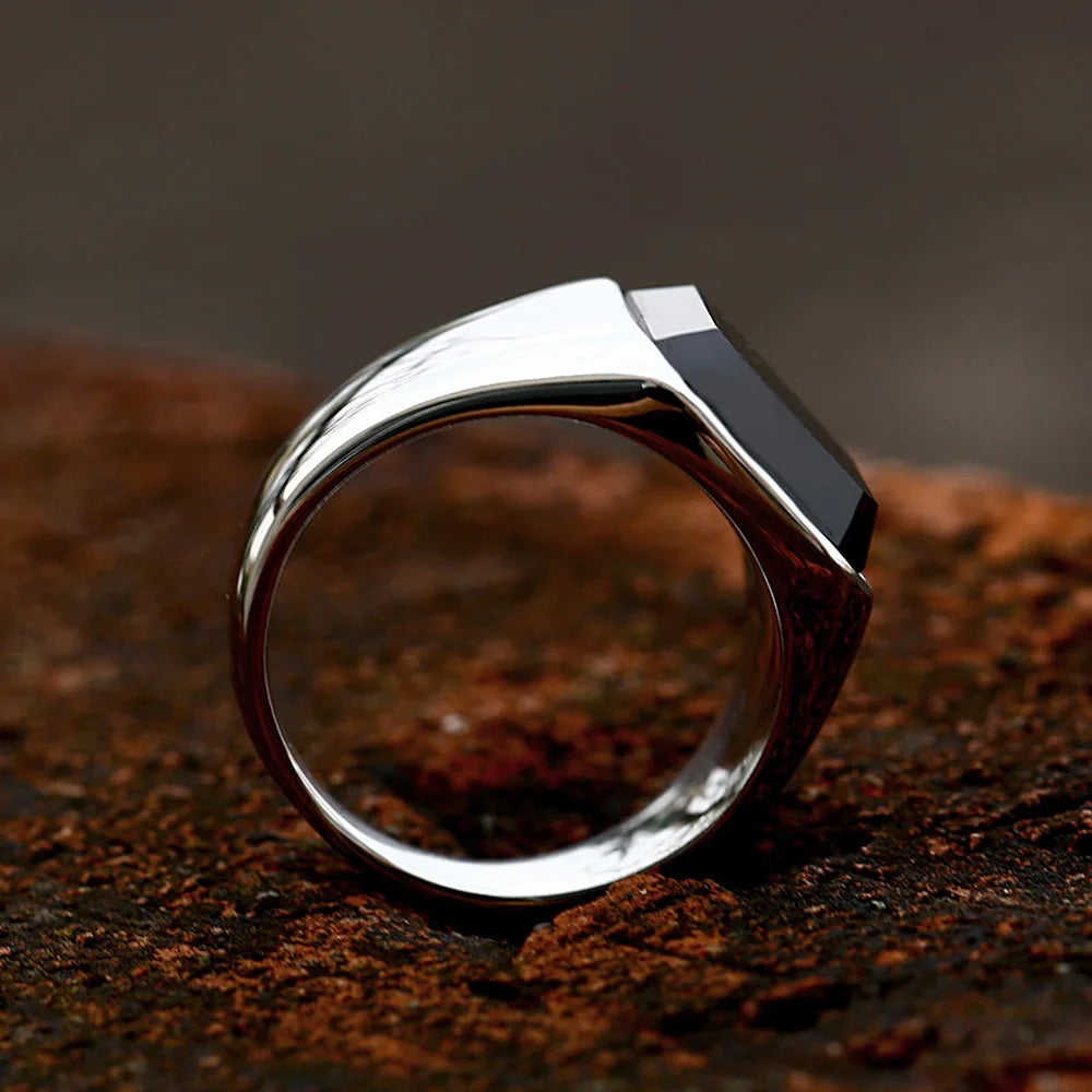 The St. James Black Agate Ring