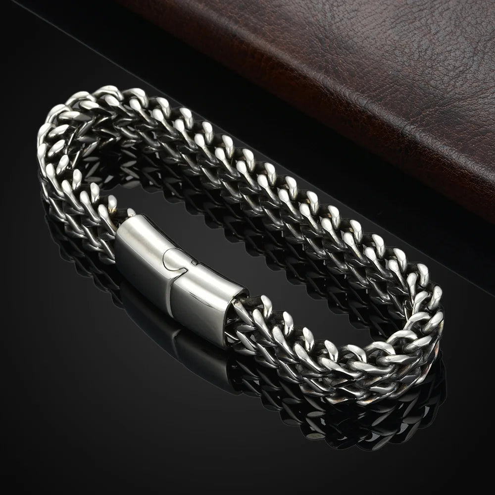 The Greenwich Braided Steel Bracelet
