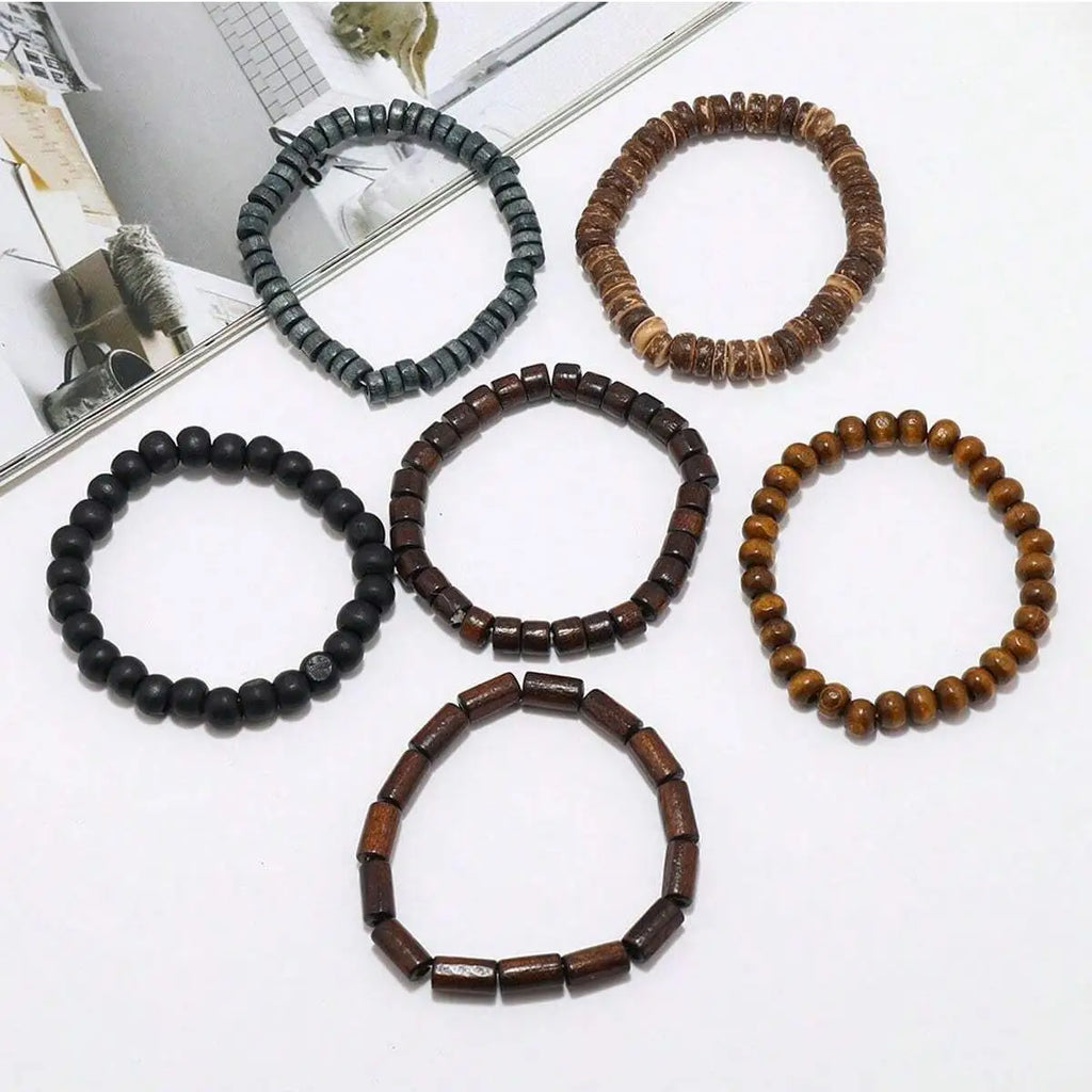 The Cornwall Curated Leather & Wood Set